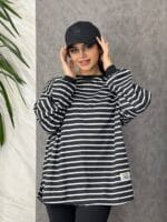 بلوز راه راه اورسایز