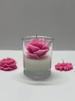 شات شمع دکوری رز ژورنالی صورتی