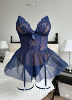 لباس خواب دامن‌دار زنجیری هارنی کد 9032