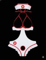 کاستوم پرستاری مدل فاق‌باز – کد 9901 - Image 2