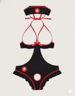 کاستوم پرستاری مدل فاق‌باز – کد 9901