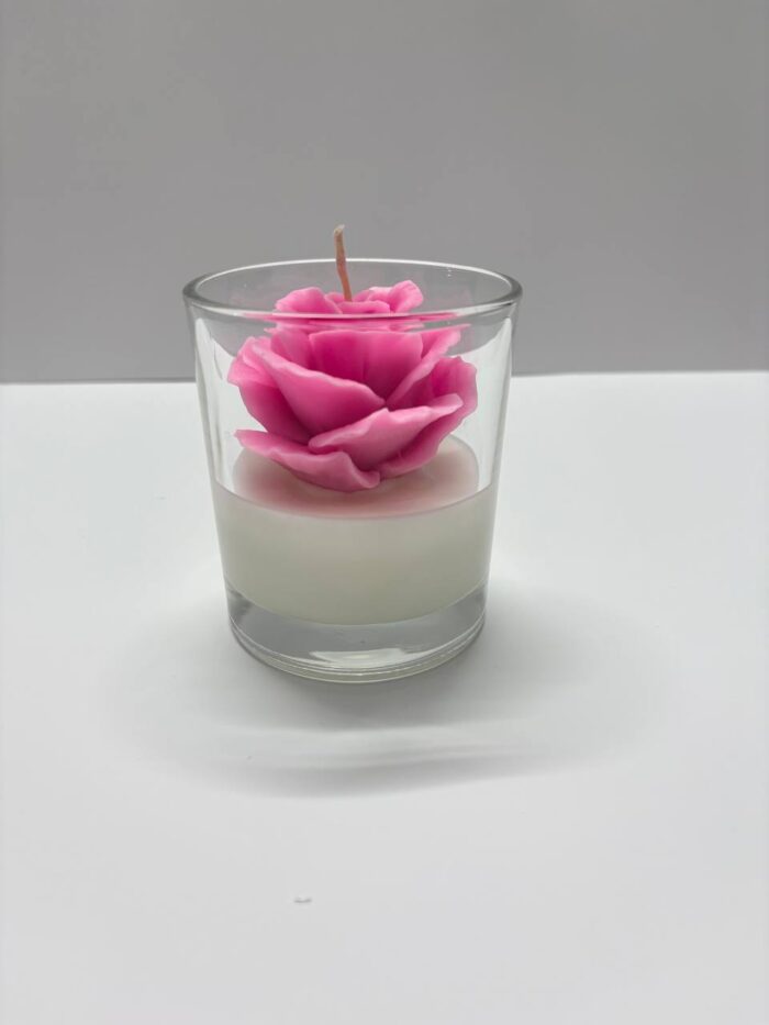شات شمع دکوری رز ژورنالی صورتی - Image 2