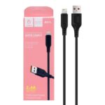 کابل شارژ فست آیفون DENMEN مدل D01L - مشکی