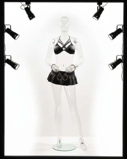 کاستوم فانتزی پلیسی | طراحی جسورانه با دستبند فلزی | کد 4115