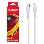 کابل شارژ فست Moxom Type-C - سفید - BSA