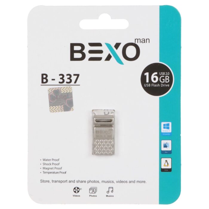 1287504 BEXO B-337 USB2.0 Flash Memory - 16GB نقره ای - Image 1